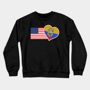 Ecuador T-Shirt USA Flag Ecuador Food Culture Crewneck Sweatshirt